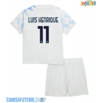 Camisa de time de futebol Inter Milan Luis Henrique #11 Replicas 2º Equipamento Infantil 2025-26 Manga Curta (+ Calças curtas)